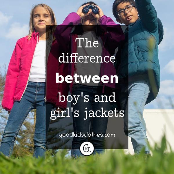 boy and girls outside in jackets - learn about the difference between boy and girl jackets