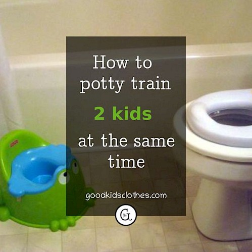 Potty and toilet seat for potty training 2 children