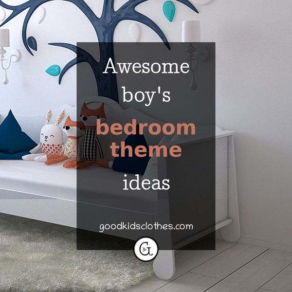 Boy's bedroom in fox and tree theme