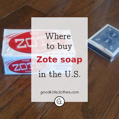 Zote soap shown next to a deck of playing cards to get an idea of its size