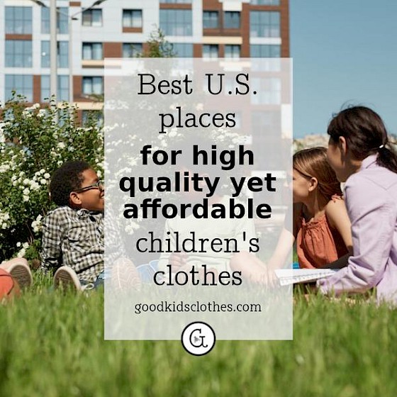 smiling children in high quality kids clothes outside