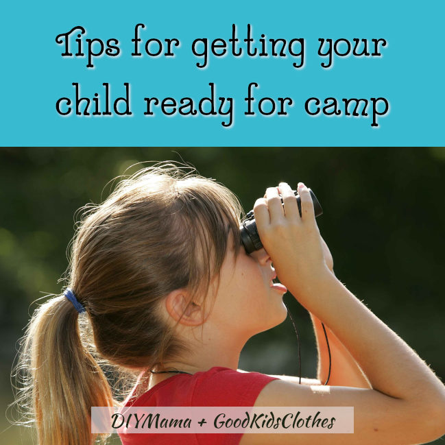 Girl with binoculars - tips for getting your child ready for camp