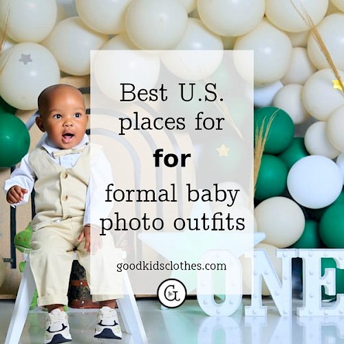 one year old boy in fancy baby boy clothes