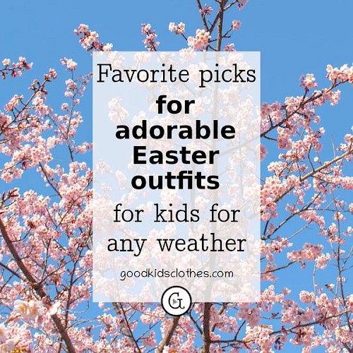 spring blossoms on tree - Easter outfit ideas for toddlers and kids