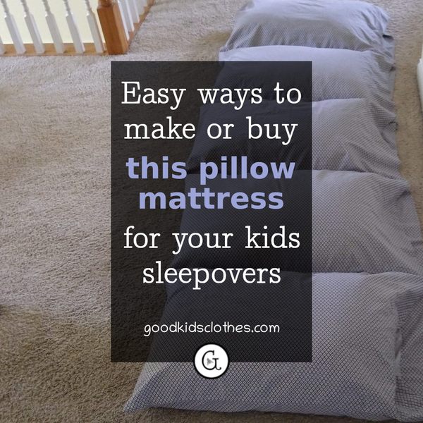 pillow mattress on the floor as an alternative to an air mattress