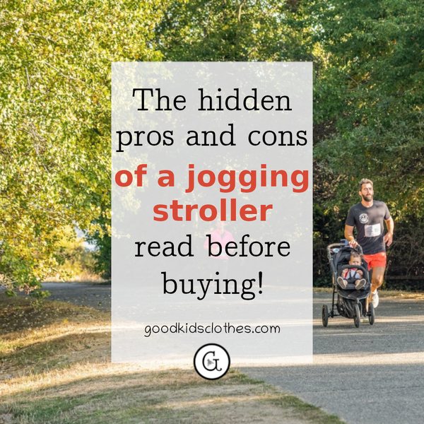Man with child in running stroller