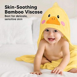 KeaBabies duck themed hooded towel