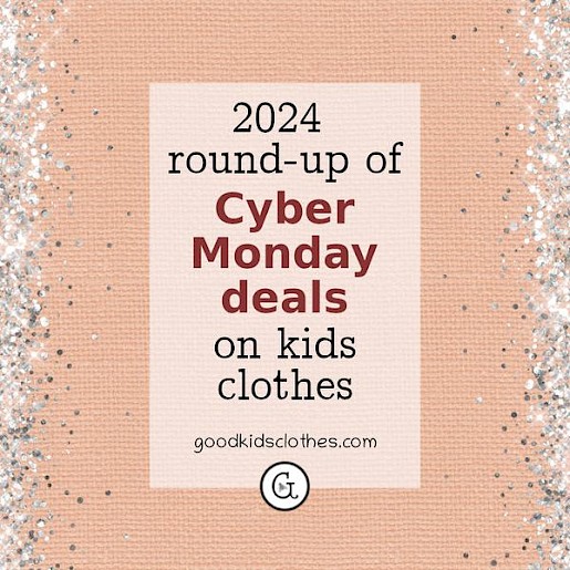 Linen background with cyber monday theme - cheap children's clothes on Cyber Monday