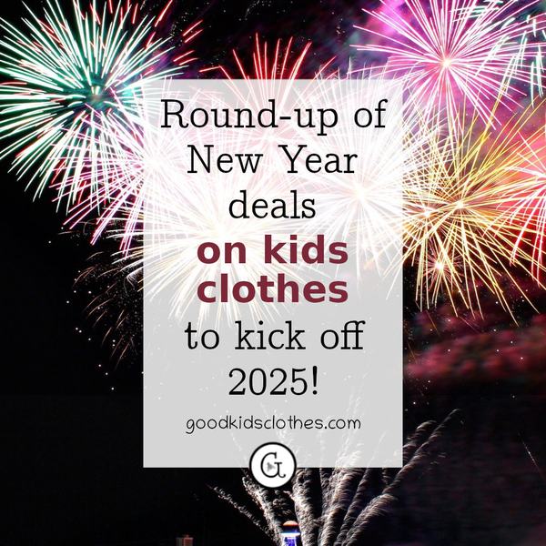 New Year fireworks display - round-up of children's clothing deals from popular U.S. brands